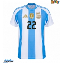 Argentina Lautaro Martinez #22 Hjemmedrakt Copa America 2024 Kortermet